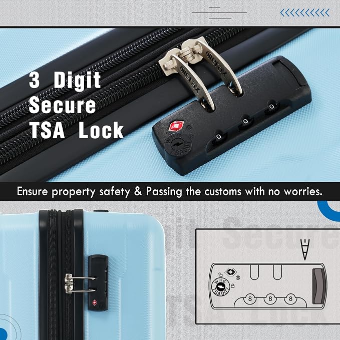 Merax Luggage Set 2 Piece Suitcase Sets - Image 7