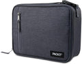 PackIt Freezable Classic Lunch Box, City Charcoal, Built by PackIt
