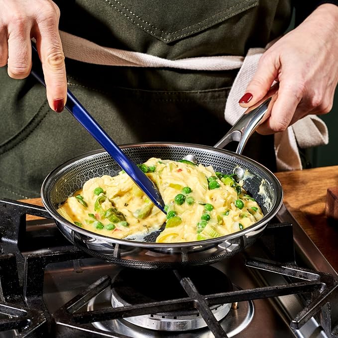 HexClad Hybrid Nonstick 8-Inch Frying Pan, Stay-Cool Handle, Dishwasher-Friendly - Image 7