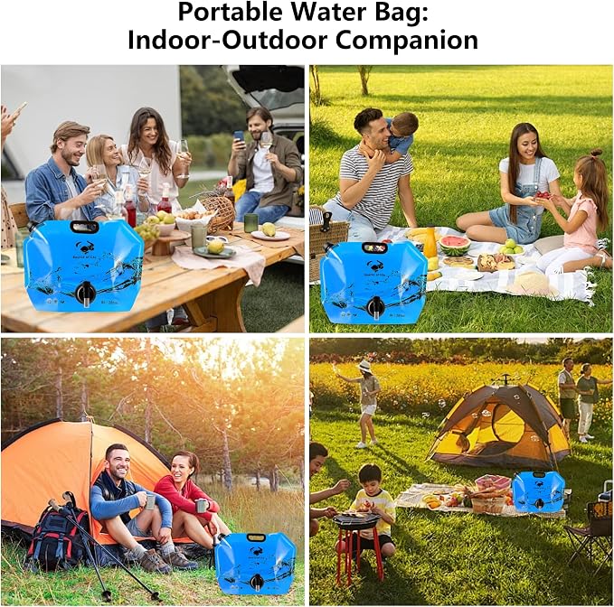 Collapsible 8L Water Storage Bag, BPA-Free Portable Folding Water Jug - Image 9