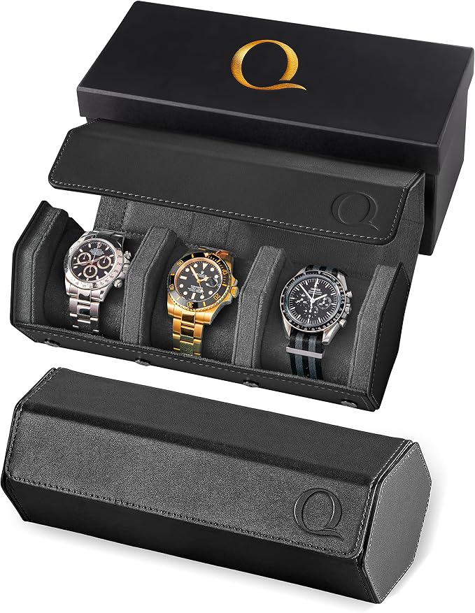 Napa Leather Watch Rolls for Men by QWatch