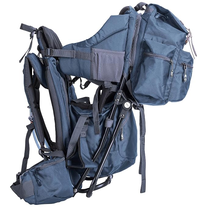 ClevrPlus Urban Explorer Child Carrier Hiking Baby Backpack, Marine Blue - Image 3