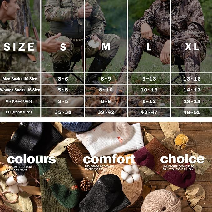 Alpaca Wool Hunting Socks 2 pairs - Image 6