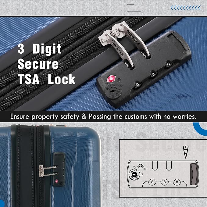 Merax Luggage Set 2 Piece Suitcase Sets - Image 7