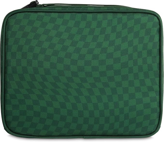 PackIt Freezable Classic Lunch Box, Checker Wave Olive, Built - Image 4