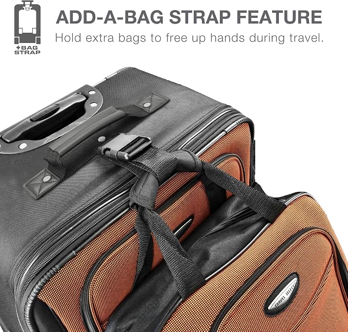 Travel Select Amsterdam 4-Piece Softside Expandable Rolling Luggage Set - Image 6