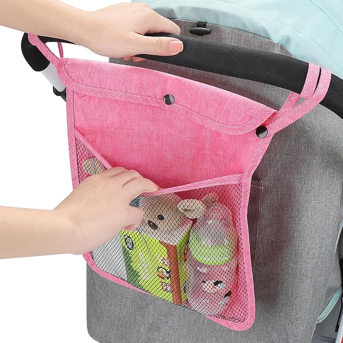 Accmor Universal Stroller Organizer, Mesh Bag Fits - Image 5