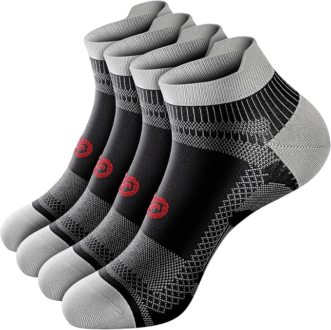 PAPLUS Ankle Compression Sock for Men and Women 2/4/6 Pairs, Low Cut by PAPLUS