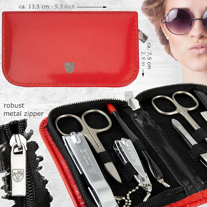 3 Swords Germany – brand quality 8 piece manicure pedicure grooming kit set - Image 5