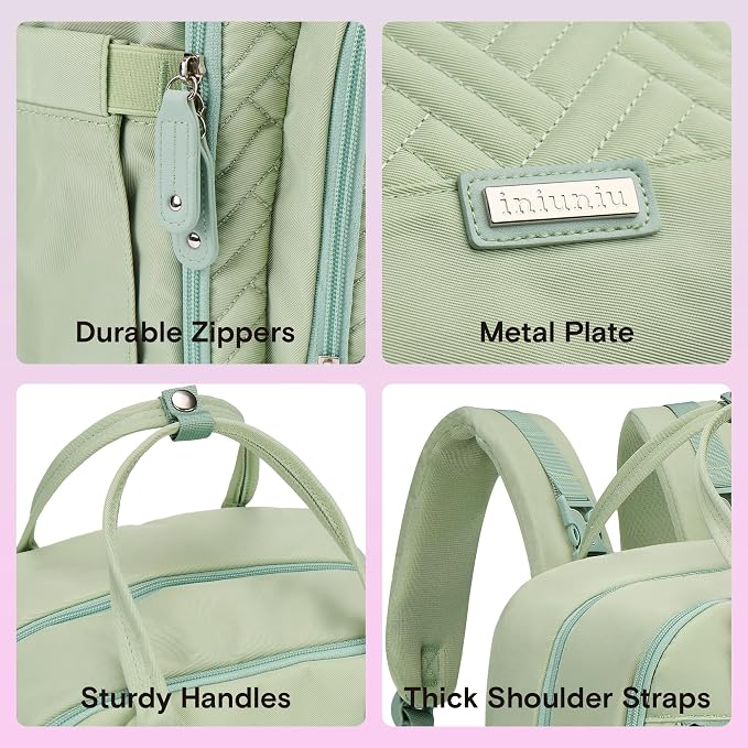 iniuniu Diaper Bag Backpack, 4 in 1 kit Large Unisex Baby Bags - Image 6