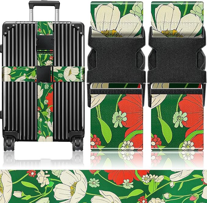 Slohif Luggage Straps for Suitcases Travel Belt Accessories Luggage Connector by Slohif