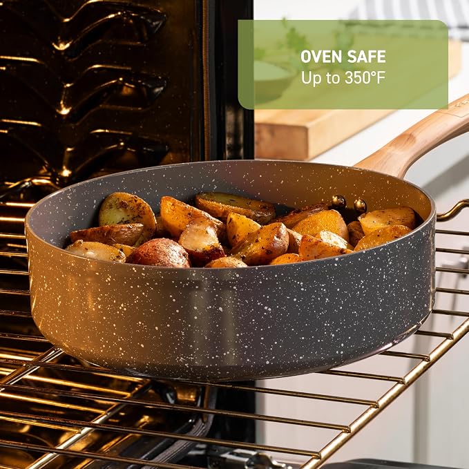T-fal Revive Ceramic Cookware Sets, Pots and Pans Set Nonstick, Ceramic Non - Image 7