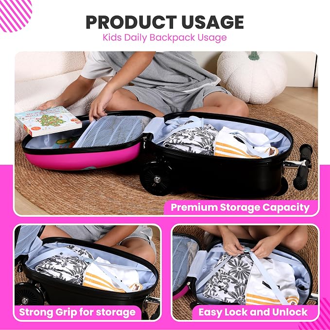 Owl Kids Scooter Suitcase - Image 4