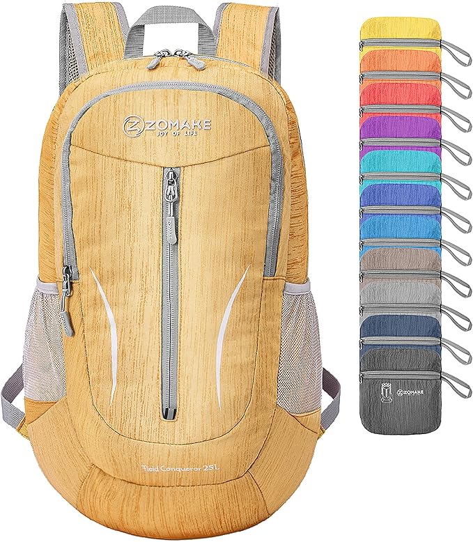 ZOMAKE 25L Ultra Lightweight Packable Backpack, Foldable Hiking Backpacks Water by ZOMAKE