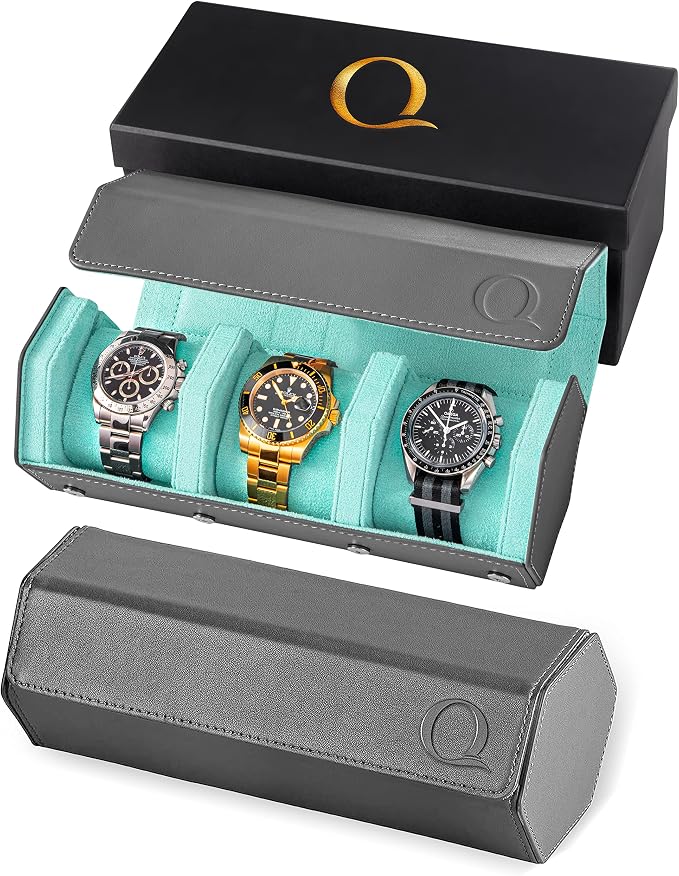 Napa Leather Watch Rolls for Men by QWatch