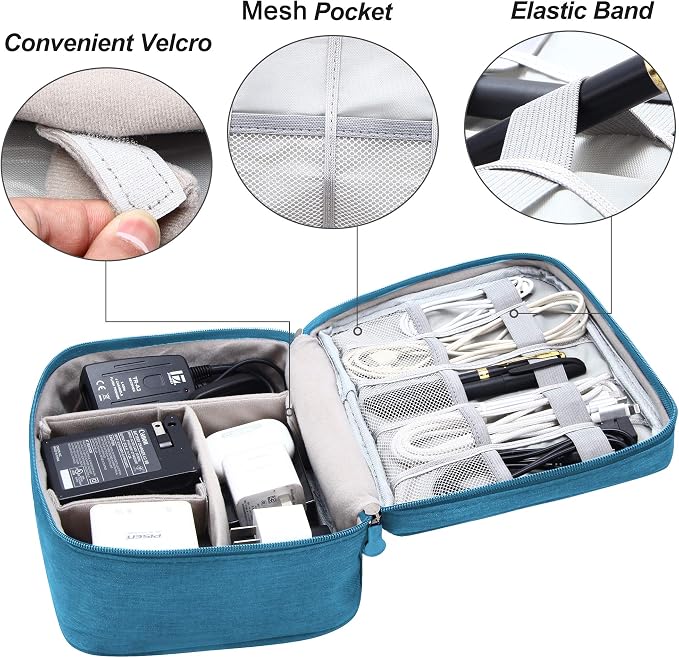 VOCUS Electronics Organizer Travel Cable Organizer Bag - Image 5