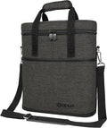 opux 3 Bottle Wine Carrier Tote, Insulated Leakproof Wine Cooler Bag, Wine by OPUX
