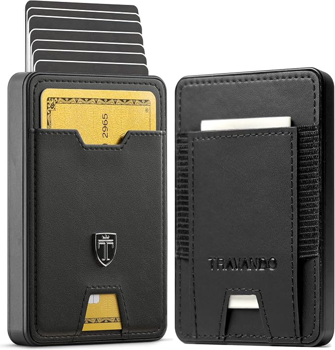 TRAVANDO Swype Slim Wallet for Men Metal RFID Blocking Mens Wallet Card Case by TRAVANDOWallets