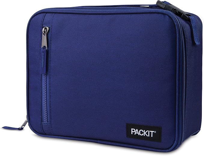 PackIt Freezable Classic Lunch Box, True Blue, Built by PackIt