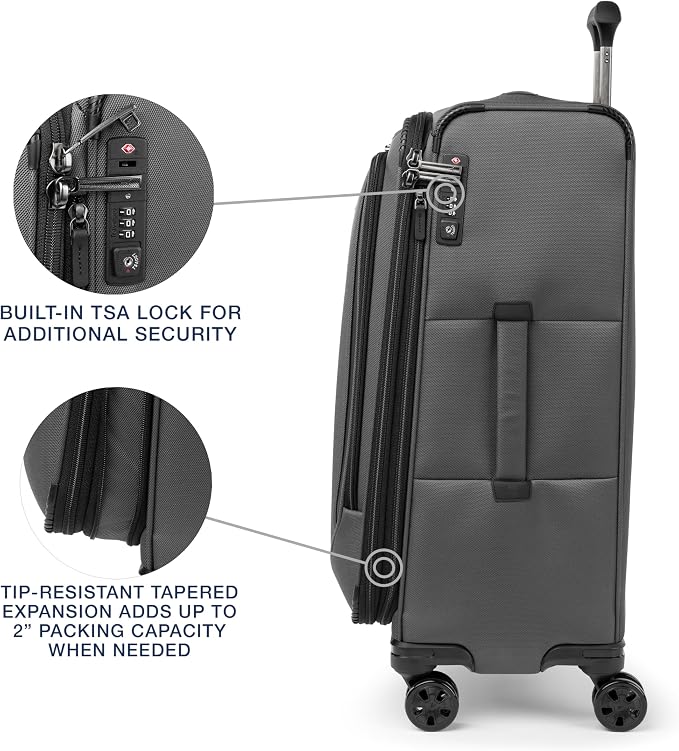 Travelpro Crew Classic Lightweight Softside Expandable Checked Luggage - Image 5