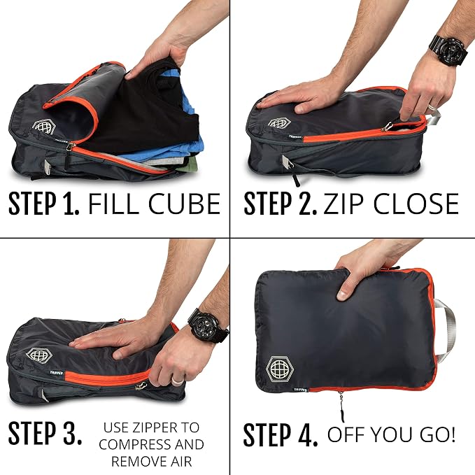 Compression Packing Cubes Set for Travel - Image 8