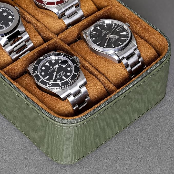 ROTHWELL 5 Watch Travel Case Storage Organizer - Image 5
