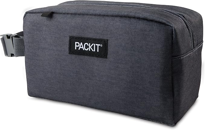 PackIt Freezable Snack Box, City Charcoal, Built - Image 2