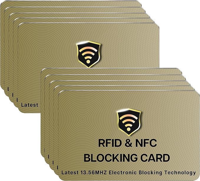 SaiTech RFID Protected Cards, NFC Contactless Bank Debit Credit Card Protector by SaiTechIT