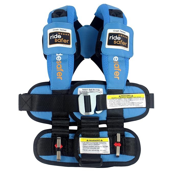 Small Blue, Lightweight, Portable Car Seat by RideSafer