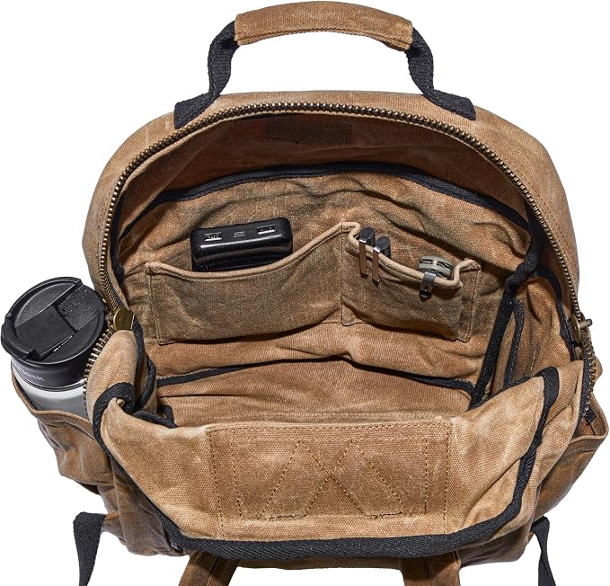 Waxed Canvas Backpack – Durable Rucksack - Image 6