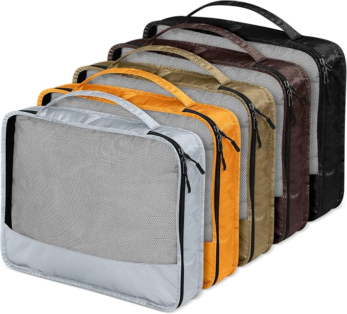 5 Pcs Packing Cubes for Suitcase Large Travel Cubes Carry on Luggage Organizer - Image 5