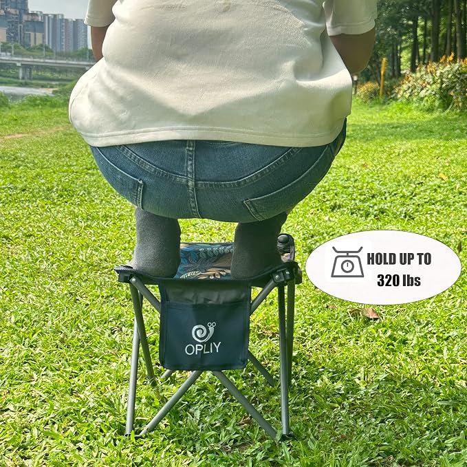 Opliy Camping Stool, Folding Samll Chair Portable Camp Stool - Image 6