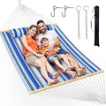 Double Hammock with Spreader Bar, Soft Pillow, Max Load 500lbs, Portable Hammock by Unknown