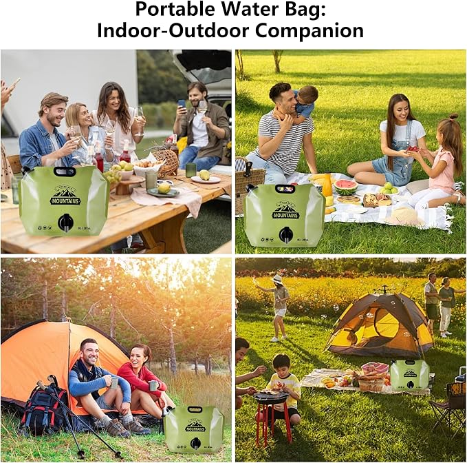 Collapsible 8L Water Storage Bag, BPA-Free Portable Folding Water Jug - Image 9