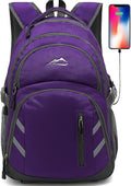 ProEtrade Backpack Bookbag for College Laptop Travel, Fit Laptop Up to 15.6 inch by PROETRADE
