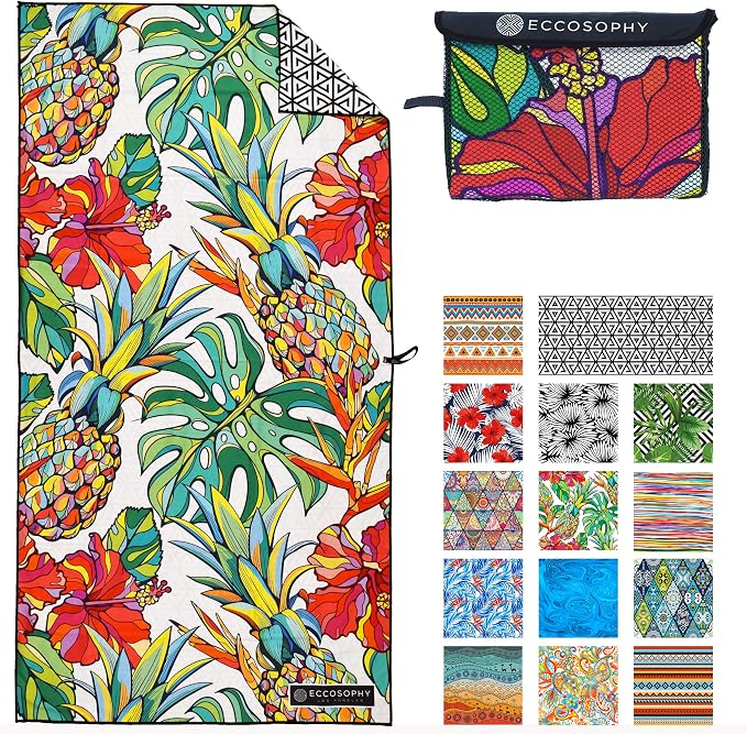 ECCOSOPHY Microfiber Beach Towel by ECCOSOPHY