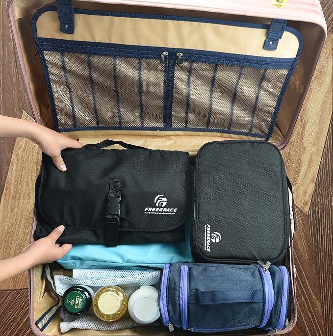 Freegrace Premium Hanging Toiletry Travel Bag - Image 6