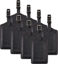 8 Pack Leather Luggage Travel Bag Tags by Travelambo by Travelambo