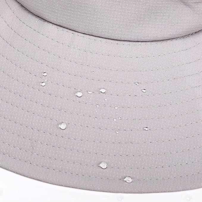 Womens Summer Sun Hat Beach Hat Wide Brim Outdoor UV Protection Hat Foldable - Image 9