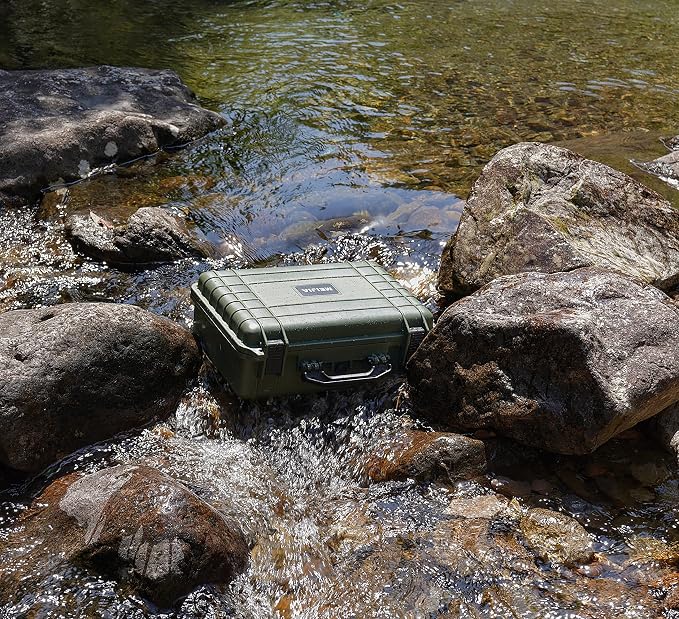 MEIJIA All Weather Portable IP67 Waterproof Protective Case, Hard Camera Case - Image 3