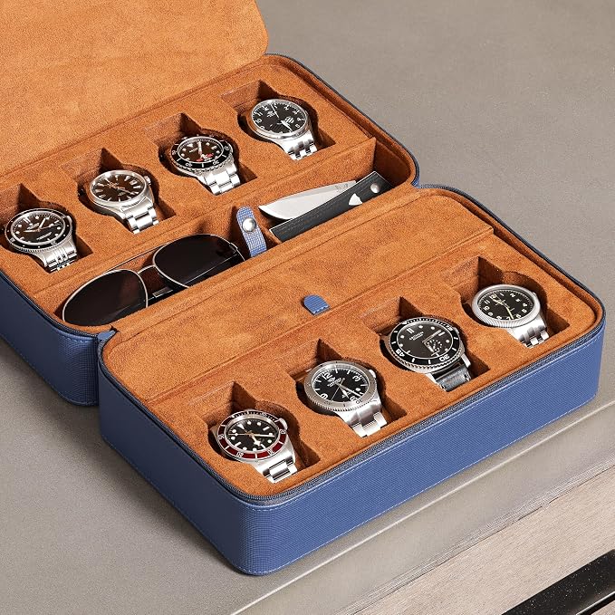 ROTHWELL 8 Watch Travel Case Storage Organizer - Image 6