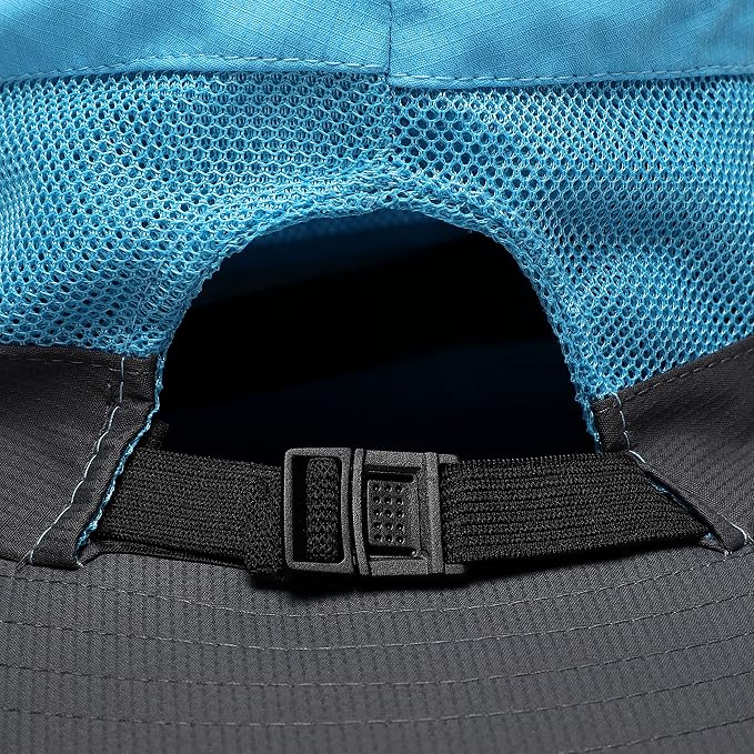 Womens Summer Sun Hat Beach Hat Wide Brim Outdoor UV Protection Hat Foldable - Image 8
