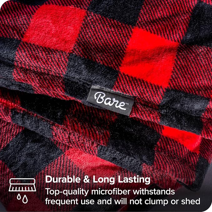 Bare Home Textured Fleece Blanket - Image 5