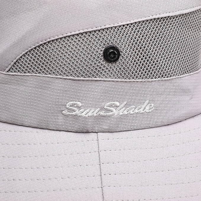 Womens Summer Sun Hat Beach Hat Wide Brim Outdoor UV Protection Hat Foldable - Image 7