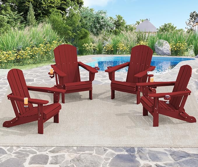 SERWALL Adirondack Chair with Cup Holders by SERWALL