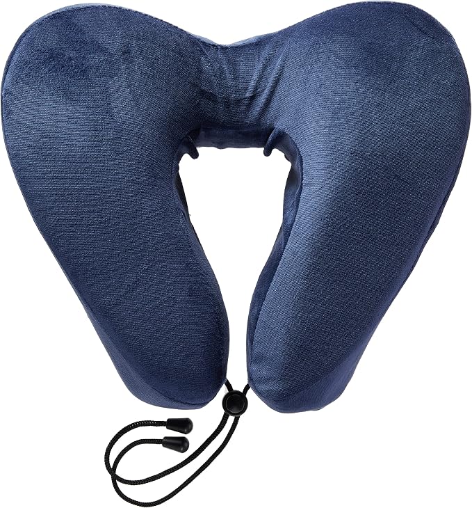 Lewis N. Clark Contoured Memory Foam Hexform Travel Cervical Neck Pillow by LewisNClark