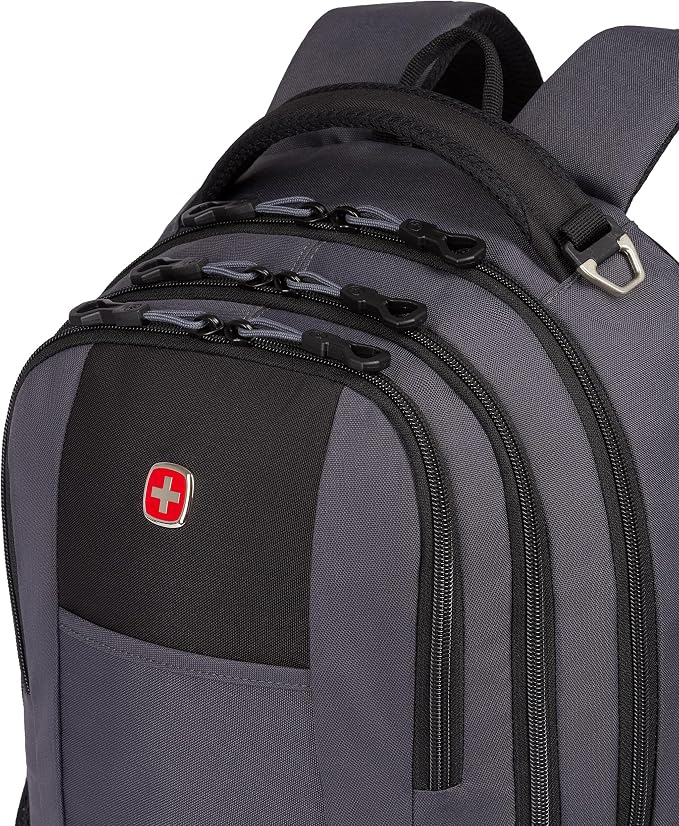 SwissGear Cecil 5505 Laptop Backpack, Dark Grey/Black - Image 8