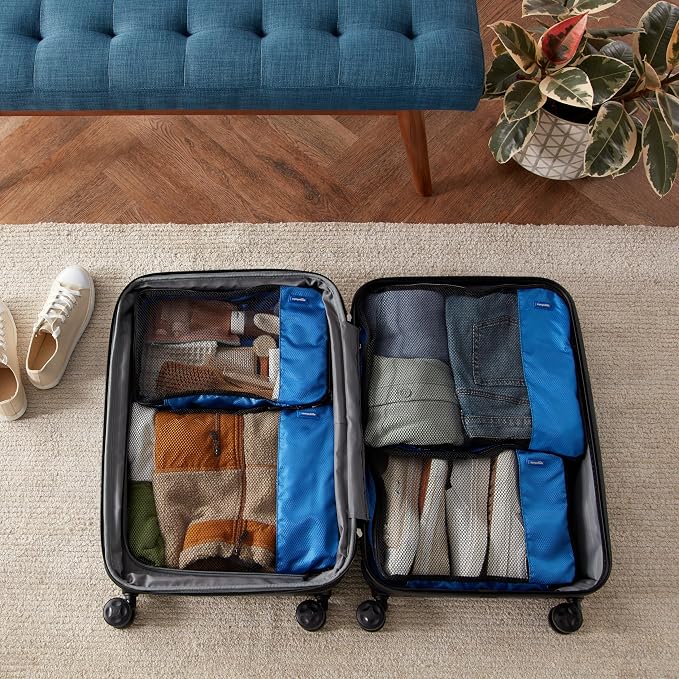 Amazon Basics Packing Cubes for Travel, Packing Organizers Set, 4-Piece-Set - Image 7
