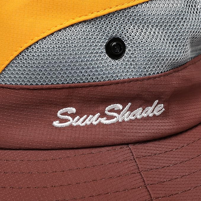 Womens Summer Sun Hat Beach Hat Wide Brim Outdoor UV Protection Hat Foldable - Image 7