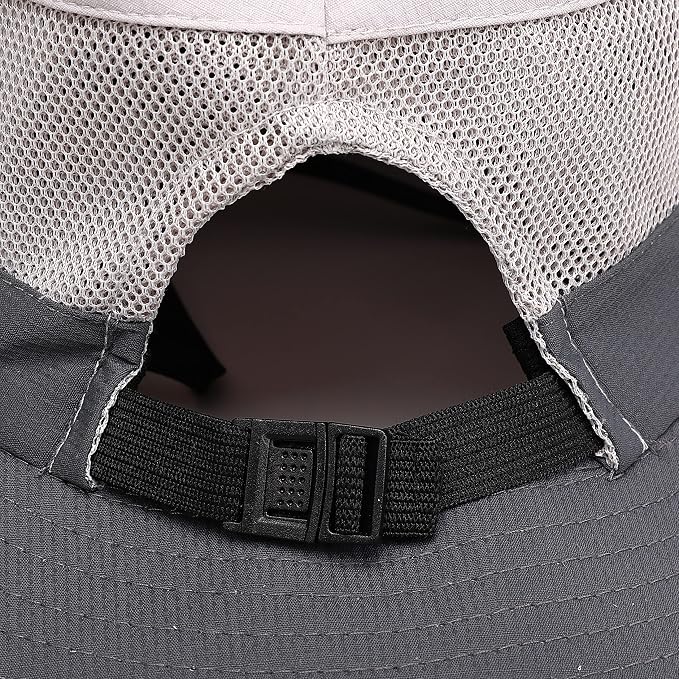 Womens Summer Sun Hat Beach Hat Wide Brim Outdoor UV Protection Hat Foldable - Image 8